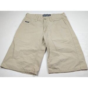 ENYCE Mens 32 Tan Khaki Long‎ Shorts Y2K 100% Cotton